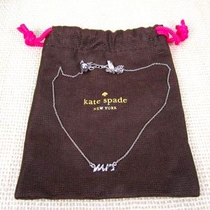 Kate Spade Say Yes MRS necklace